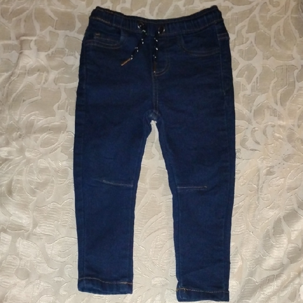 Steve's Jeans Stylish Blue Denim Drawstring Pants Girls 3T